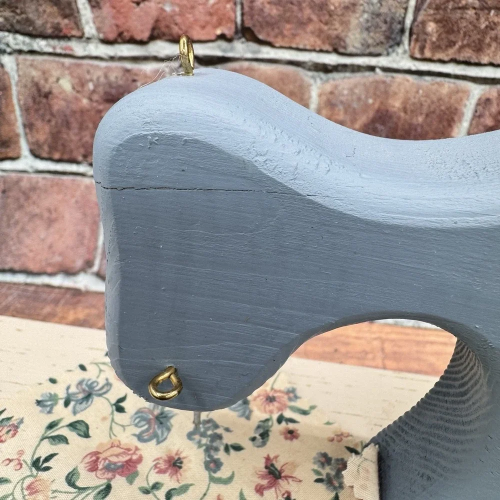 Vintage Wooden Sewing Thread Spool Holder Shelf Cottage Core Grannycore Country